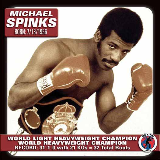 Spinks won the WBA World light heavyweight title by beating Eddie Mustafa Muhammad.