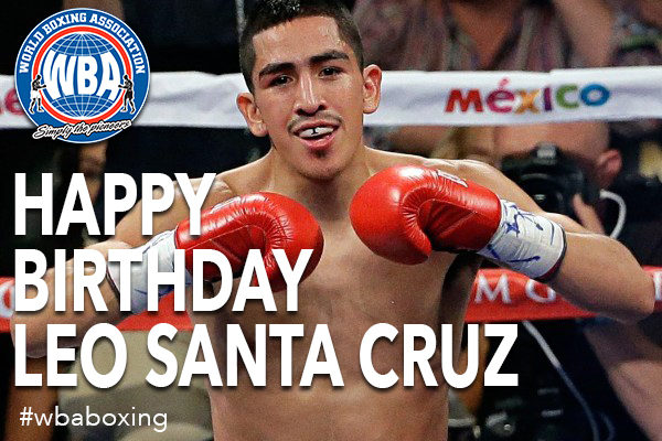 Feliz cumpleaños Leo Santa Cruz!