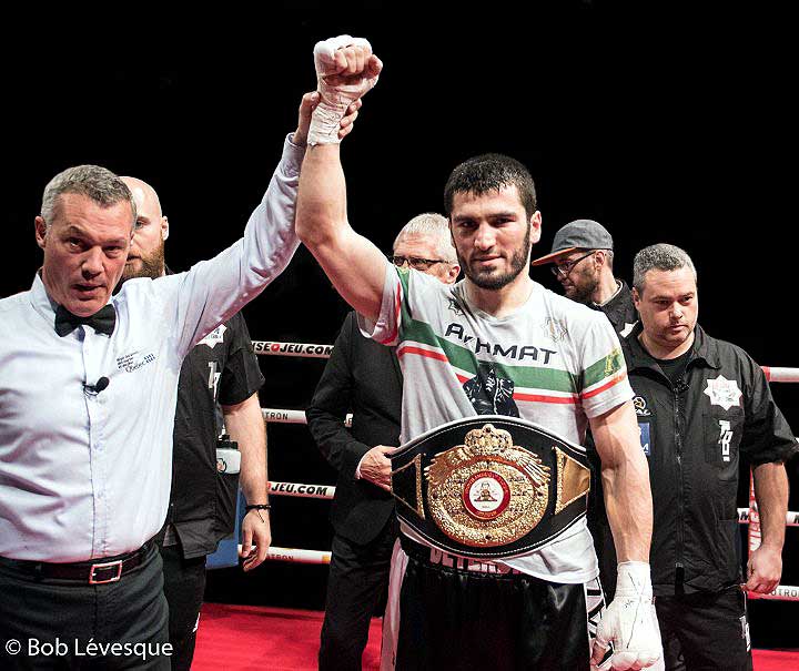 Artur Beterbiev TKO’d Isidro Prieto in the first round. (Photo: Bob Levesque/Photo Zone Sport)