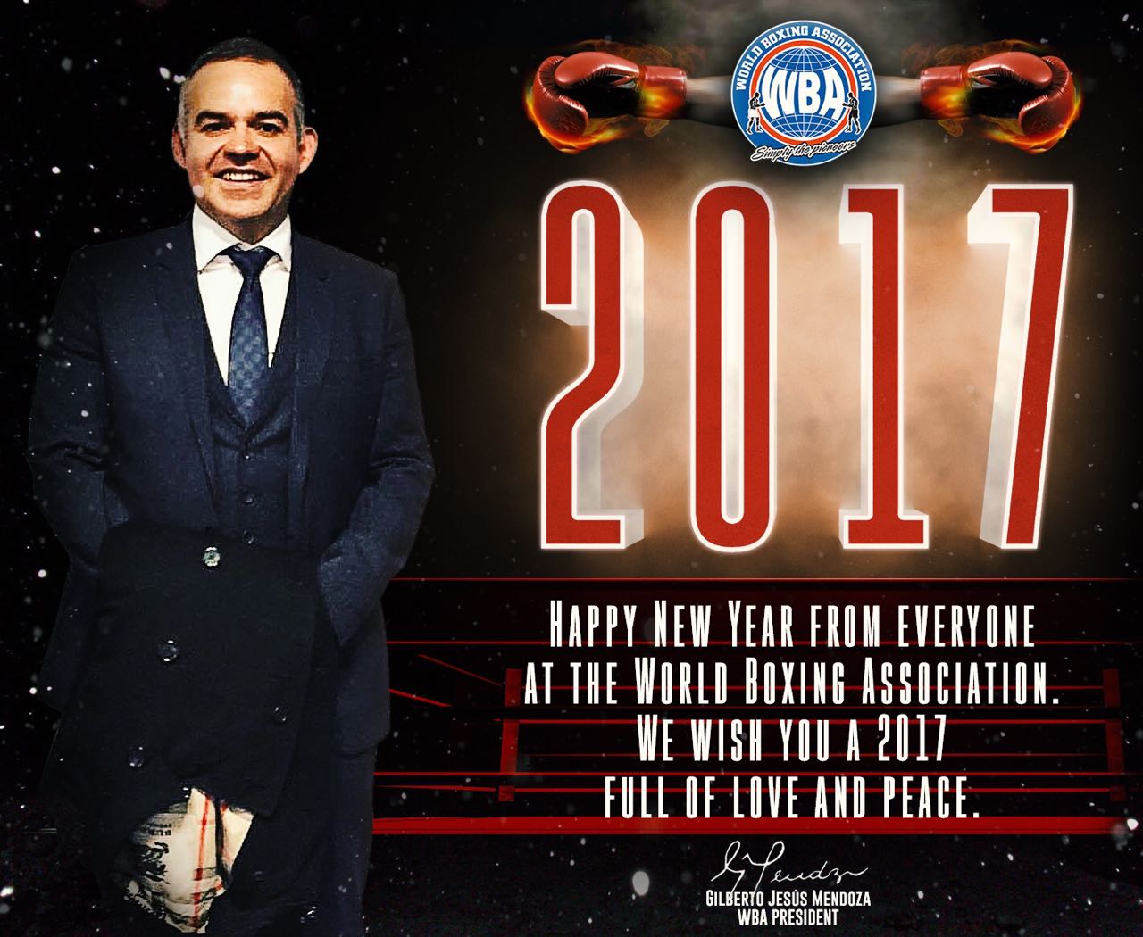 WBA New Year’s Message - Gilberto Jesús Mendoza