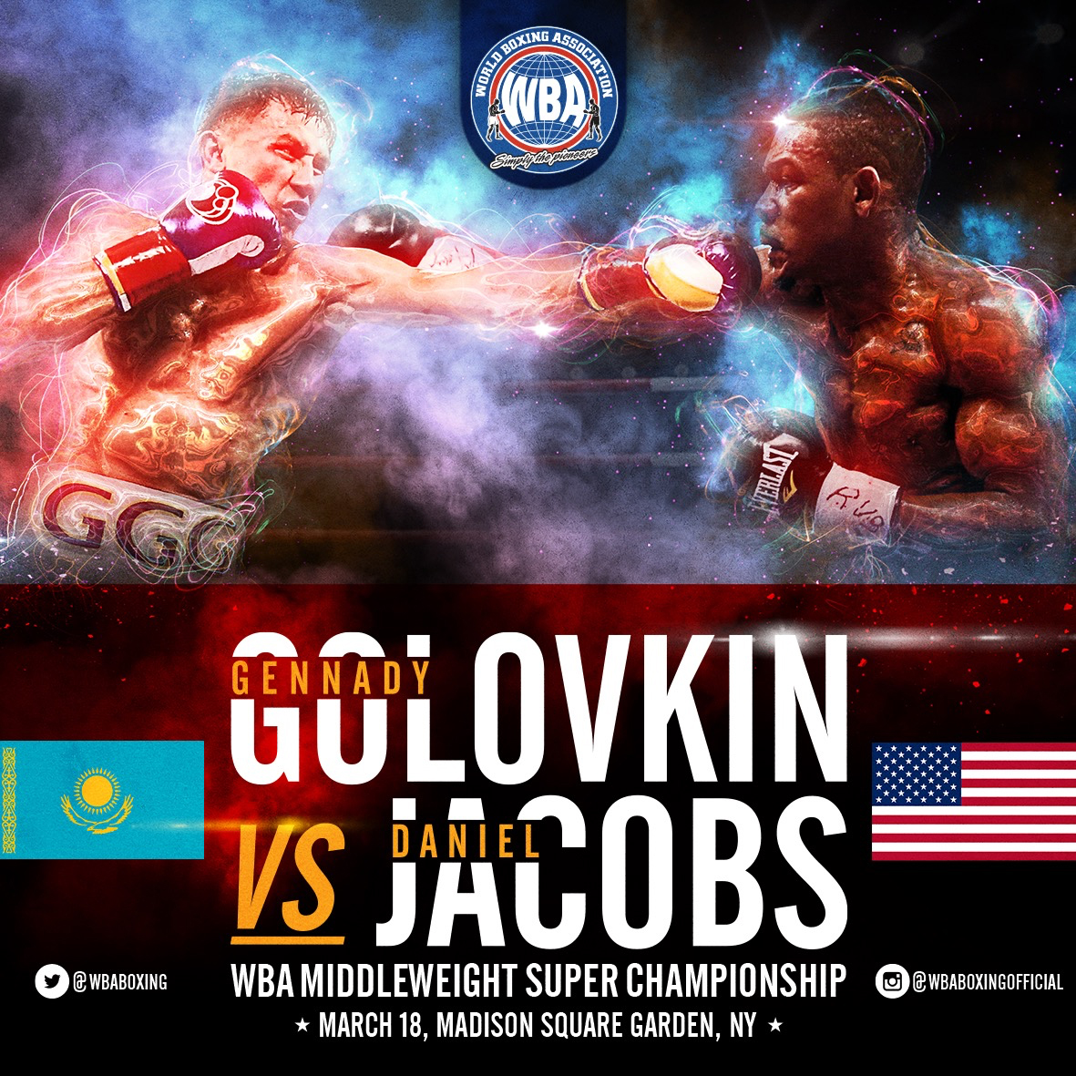 Gennady Golovkin vs Daniel Jacobs WBA Middleweight Super Championship