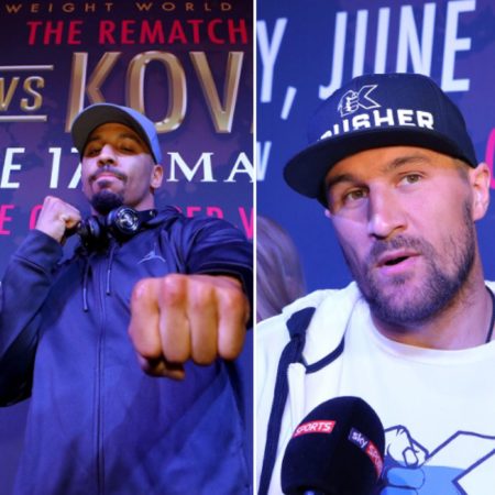 Ward y Kovalev arrived in Las Vegas for their rematch.