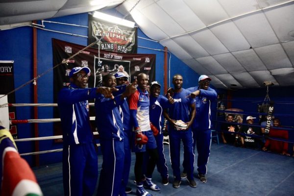 Indongo and Crawford held public workout.