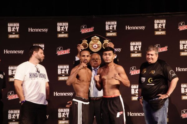 Marrero and Rojas for the WBA Interim Featherweight title this Friday in Las Vegas.