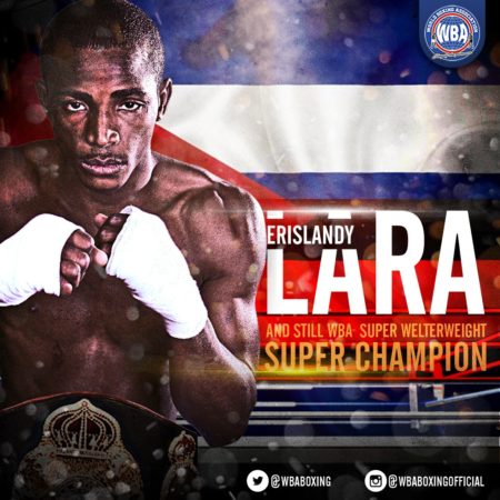 Lara decisions Gausha to retain his WBA Super Champion status.