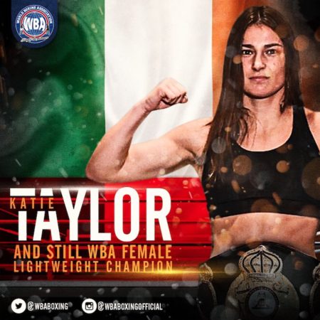 Taylor retains WBA Female Lightweight Title.