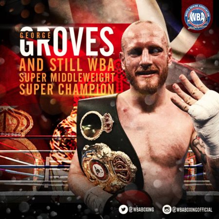 Groves retained his WBA Super Championship against Eubank.