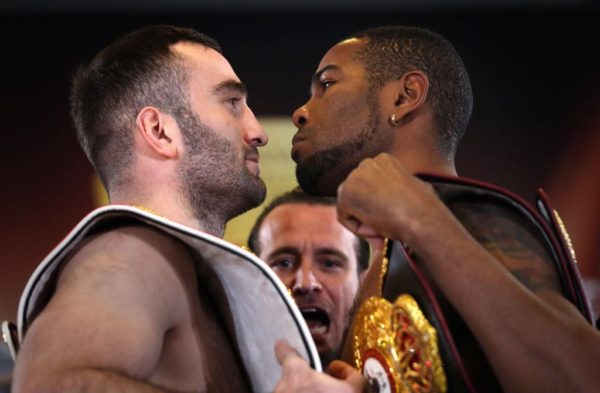 Dorticos and Gassiev make weight for their world title fight in Russia.