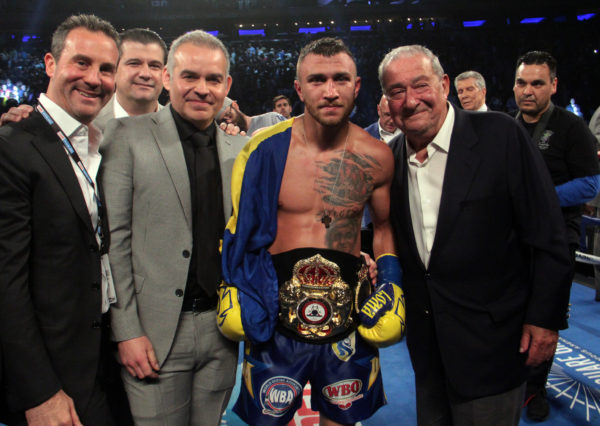Lomachenko Stops Linares In His Toughest Test To Date. Photo: Sumio Yamada. 