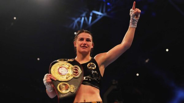 Katie Taylor Defending Against Connor At The O2.