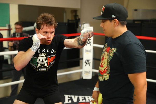Canelo claims to have the key to defeat Golovkin. Photo: Tom Hogan, Golden Boy Promotion.