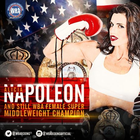 Alicia Napoleon Retains WBA Super Middleweight Title.