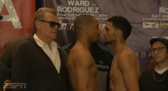 Photos: Ward vs Rodriguez Weigh-in