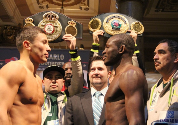 Gennady Golovkin and Osamanu Adama passed the scale in Monte Carlo