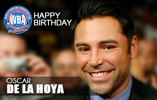 Congratulations Oscar de la Hoya