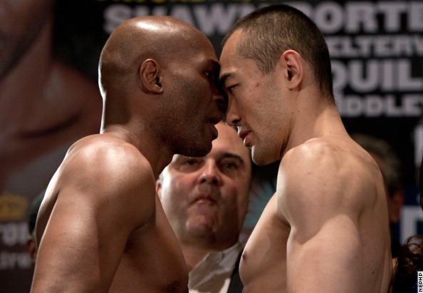 Photos: Hopkins, Shumenov Very Fired Up at Weigh-In