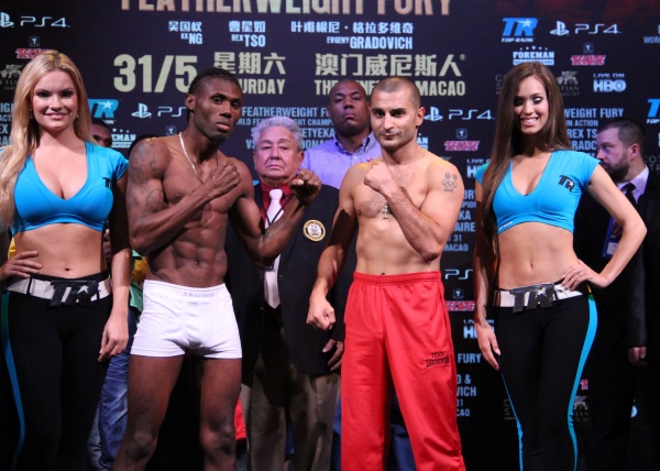 Walters vs Darchinyan weigh-in photos