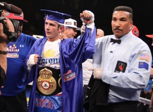 Mauricio Herrera WBA gets the super lightweight 140 pounds interim title