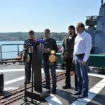 Chudinov and Bouadla met at a Russian ship