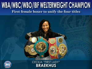 WBA Congratulates “The First Lady” for Unifying the four major boxing organization titles
