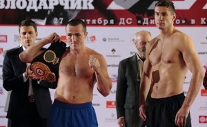 Lebedev and Kolodziej already in weight for their WBA Cruiserweight title fight