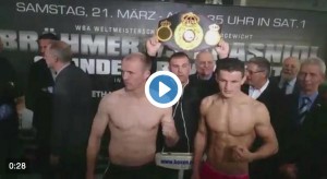 Braehmer in weight to defend against Krasniqi