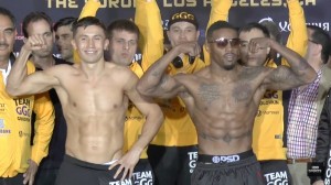Golovkin vs Monroe Jr complied with the weigh in California