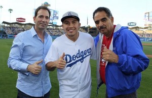 Golovkin visit to the Dodgers in Los Angeles
