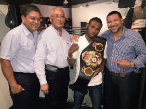 Nicholas Walters travels with his super championship belt to NY