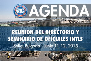 Agenda: WBA Board of Directors Meeting in Sofia, Bulgaria