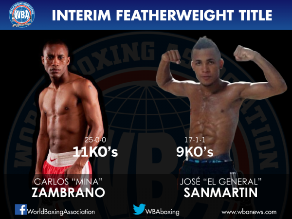 Zambrano Defends Featherweight Title Saturday