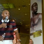 MGM Grand arrivals of Floyd Mayweather, Andre Berto