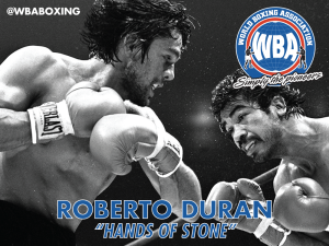 Sept 12: Roberto Duran will be signing autographs at WBA booth in Box Fan Expo