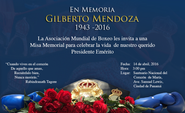 Invitación a Misa Memorial para celebrar la vida de Don Gilberto Mendoza