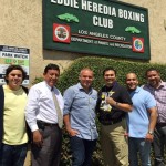 Gilberto Jesús Mendoza visitó gimnasio Eddie Heredia Boxing Club