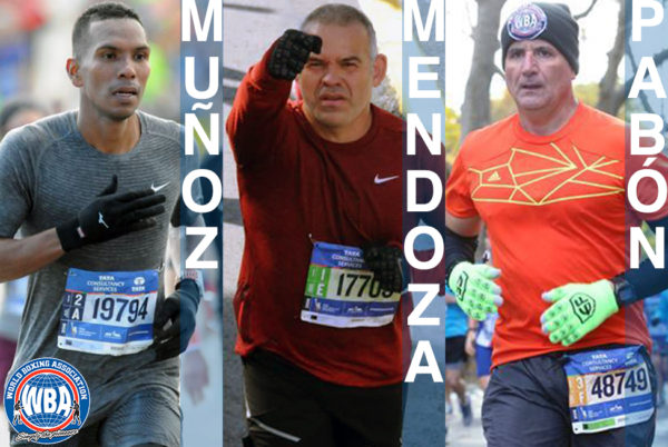 WBA team ran the New York Marathon in honor of Gilberto Mendoza