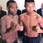Jezreel Corrales - Takashi Uchiyama weigh-in - WBA Super Featherweight Championship
