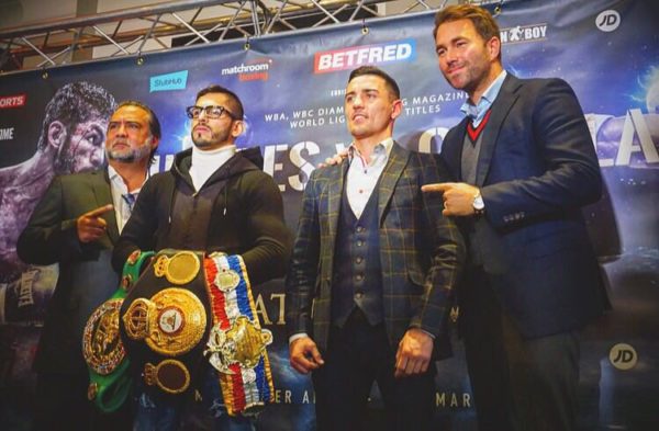 Linares and Crolla went face-to-face for their rematch