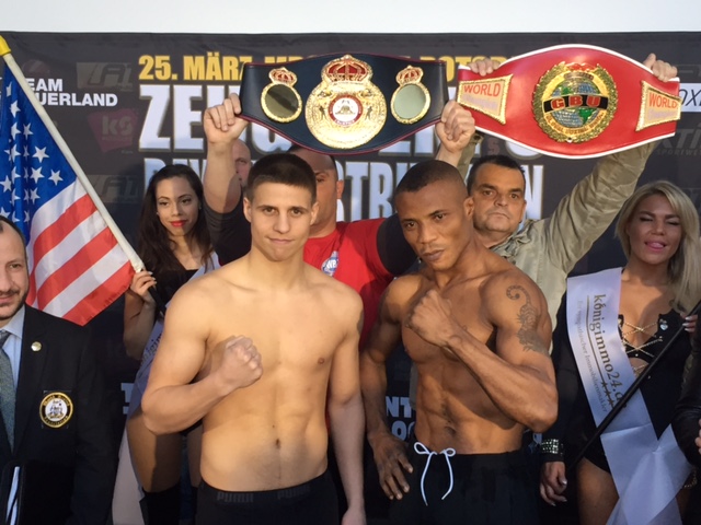 Zeuge and Ekpo weighed in and are ready to fight