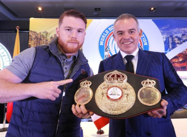 WBA presented World Convention next to Canelo in Medellin