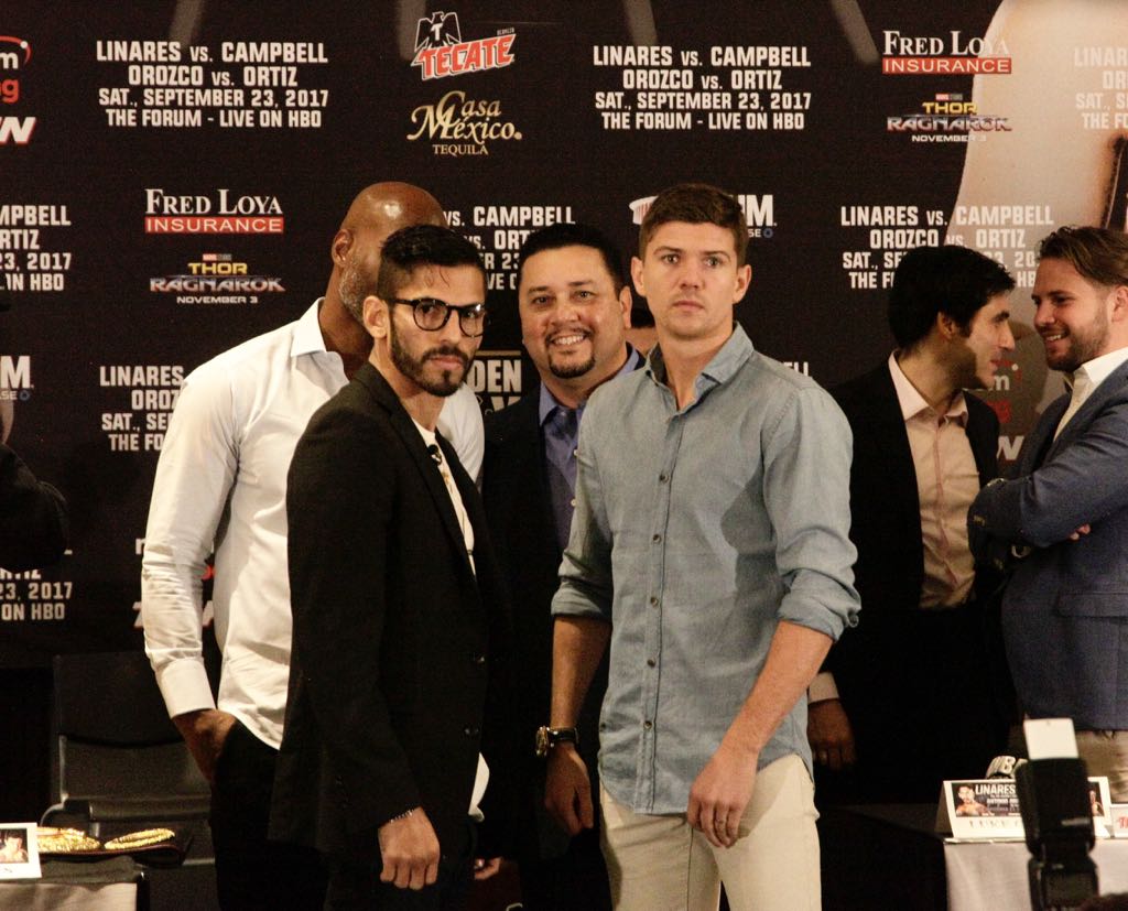 Linares and Campbell held final press conference