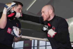 Groves and Eubank held public workout
