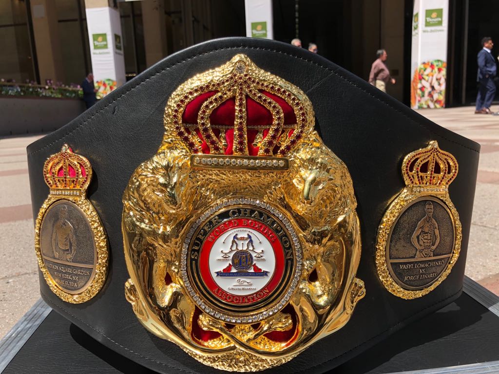 Lomachenko and Linares Special Super Belt Made