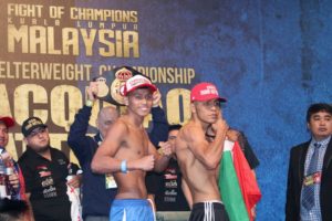Ortega and Tepora make weight in Malaysia