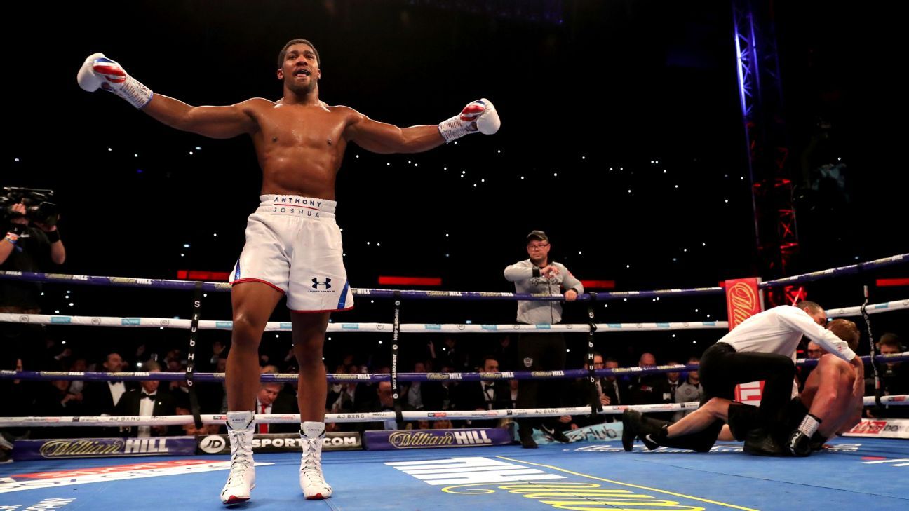 Anthony Joshua returns to the ring in London on April 1