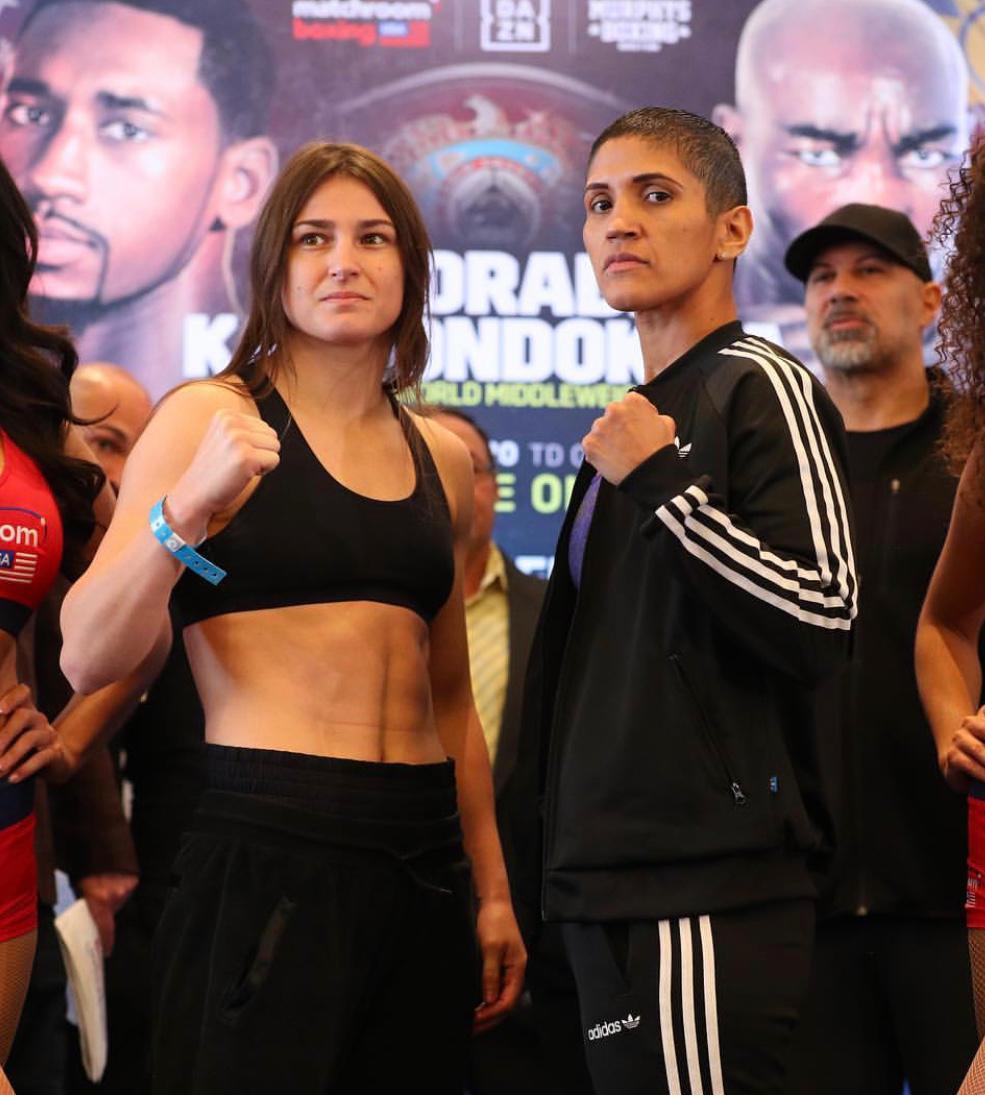 Taylor and Serrano make weight for WBA title clash