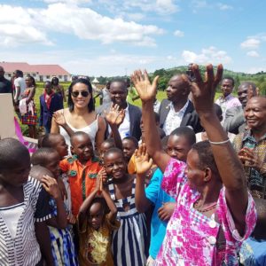 Cecilia Braekhus visits Uganda for school opening