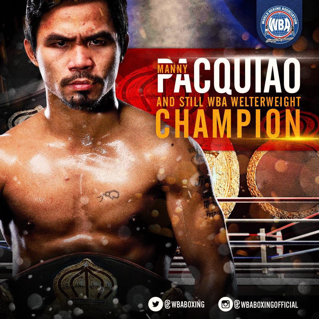 Manny Pacquiao – Boxer of the month January 2019