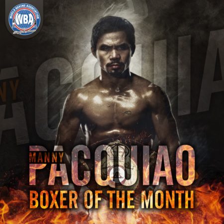 Manny Pacquiao es el Boxeador del Mes para la AMB