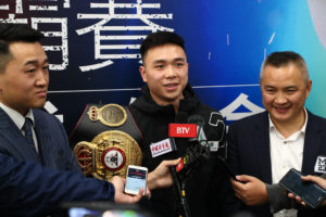 Can Xu vs. Shun Kubo first press conference in M23 Boxing Gym of Beijing